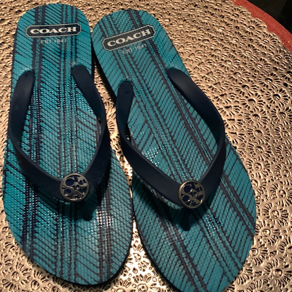 Coach flip flops